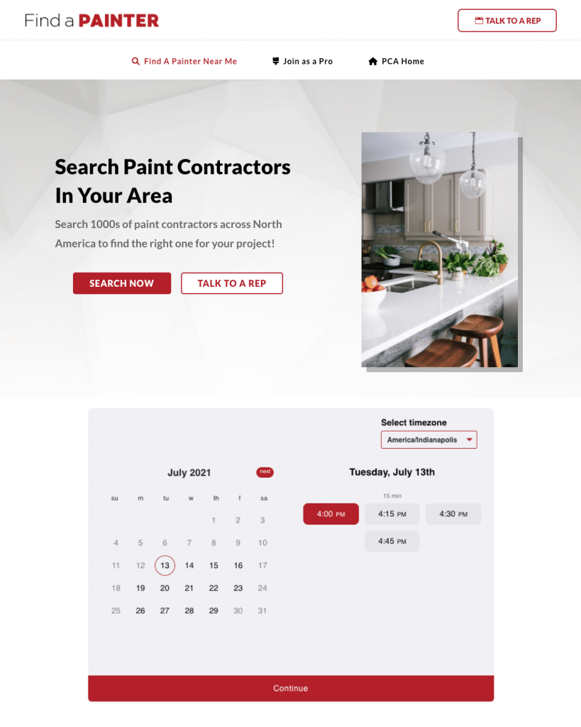 Embedded Booking Link